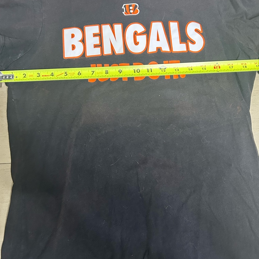 NFL Cincinnati bengals women’s Nike just do it xl black shirt - Picture 3 of 5